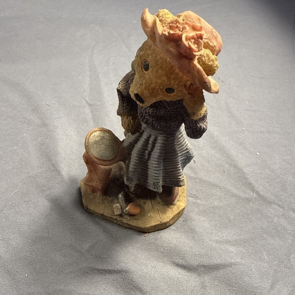 Vintage K's Collection Teddy Bear with Gramophone Phonograph Figurine